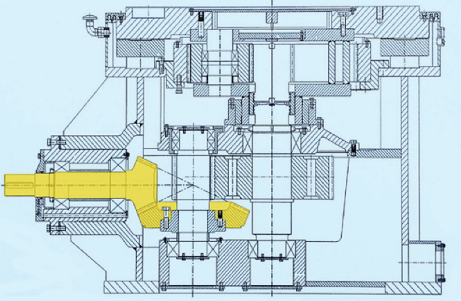 三級齒輪減速式立磨減速機