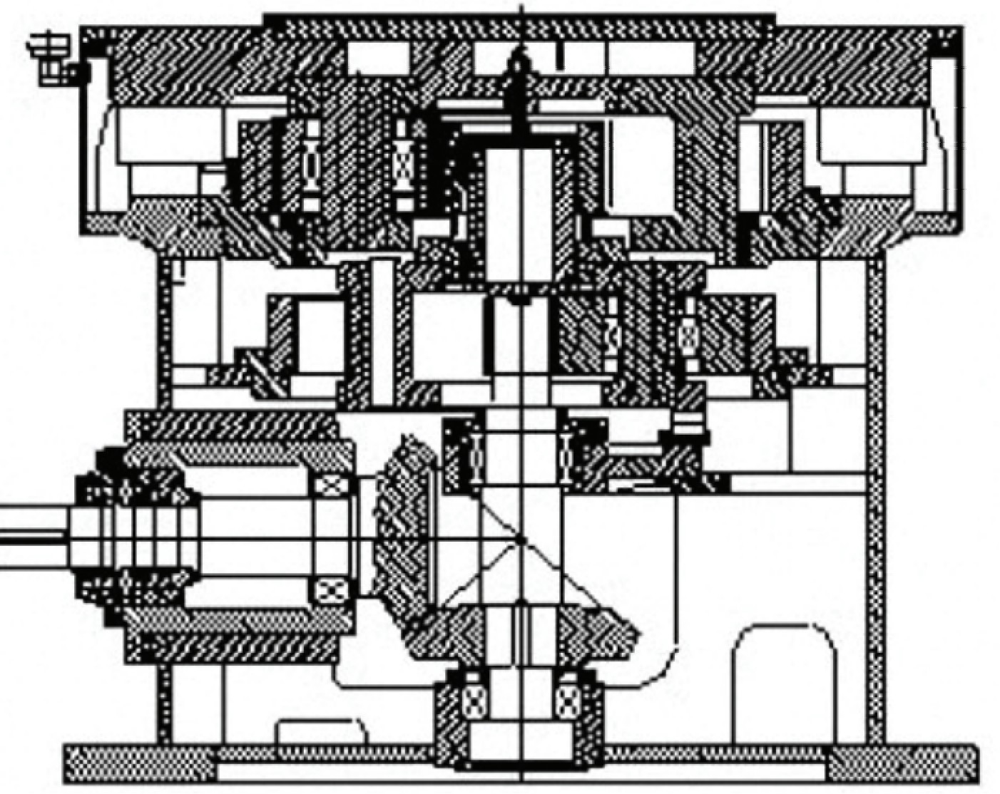 雙行星三級減速式立磨減速機